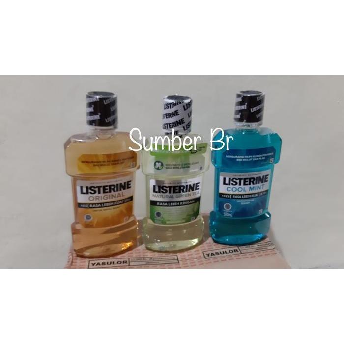 Listerine 500 ml / listerine original / listerine green tea