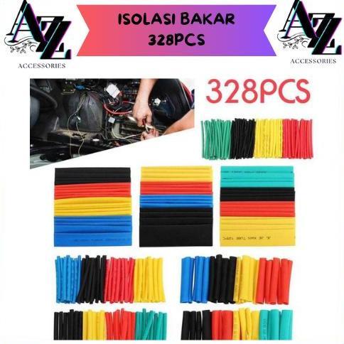 KANJALO Selongsong Bakar? Isolasi Bakar Heat Shrink Kabel Bakar 328 Pcs Isolasi Sambungan Kabel Sela