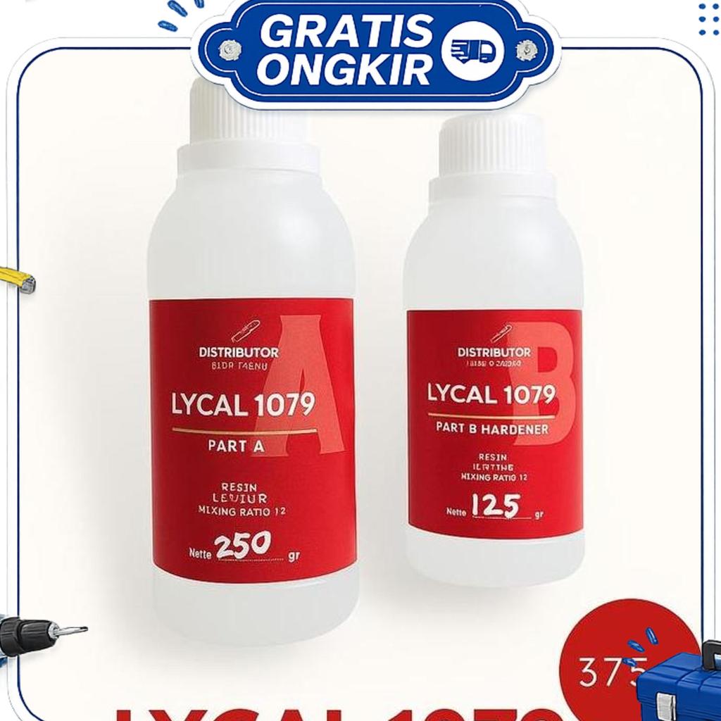 Resin Bening Lycal (Lentur) Dgn Katalis - Lycal 1079 - 375 Gr