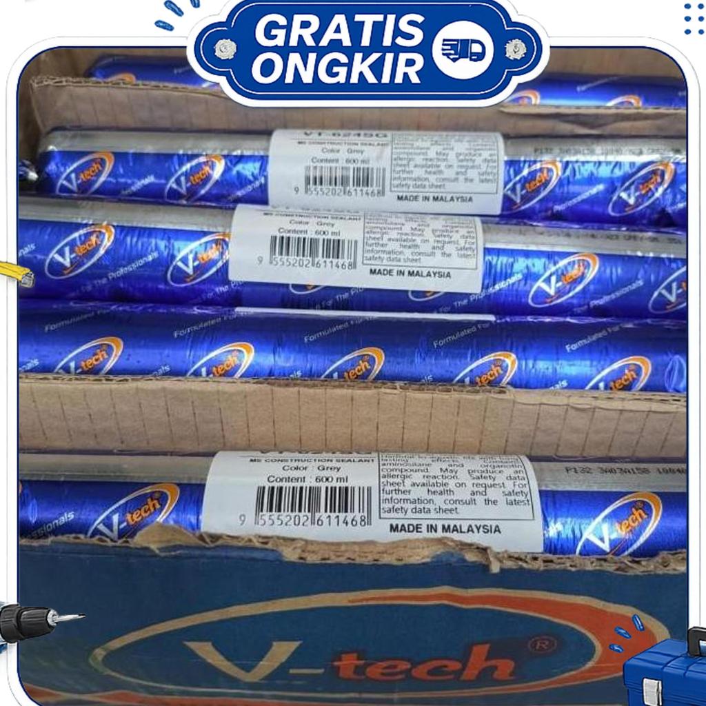 Sealant Sosis Vtech Nippon Sealant Ms Construction Vt-624 Sealant Acp Lem Marmer 600Ml