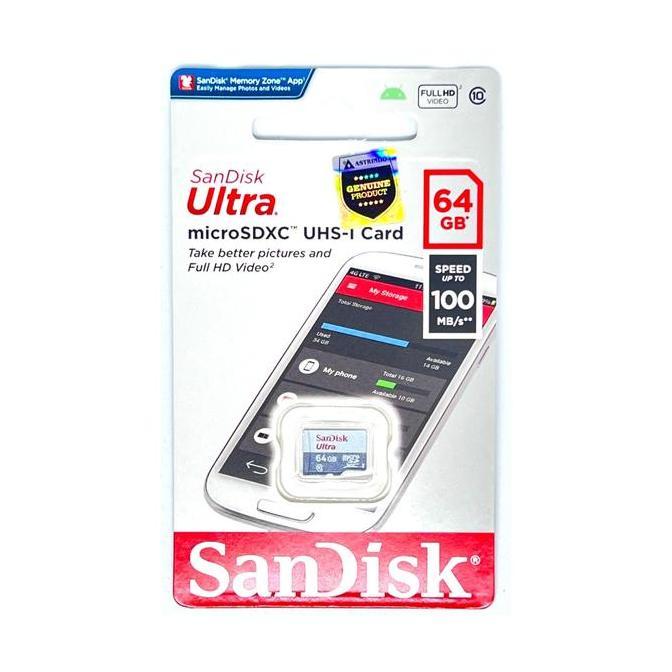 Sandisk Memory Card MicroSD 64 GB MIcro SD Ultra Class 10 64 GB