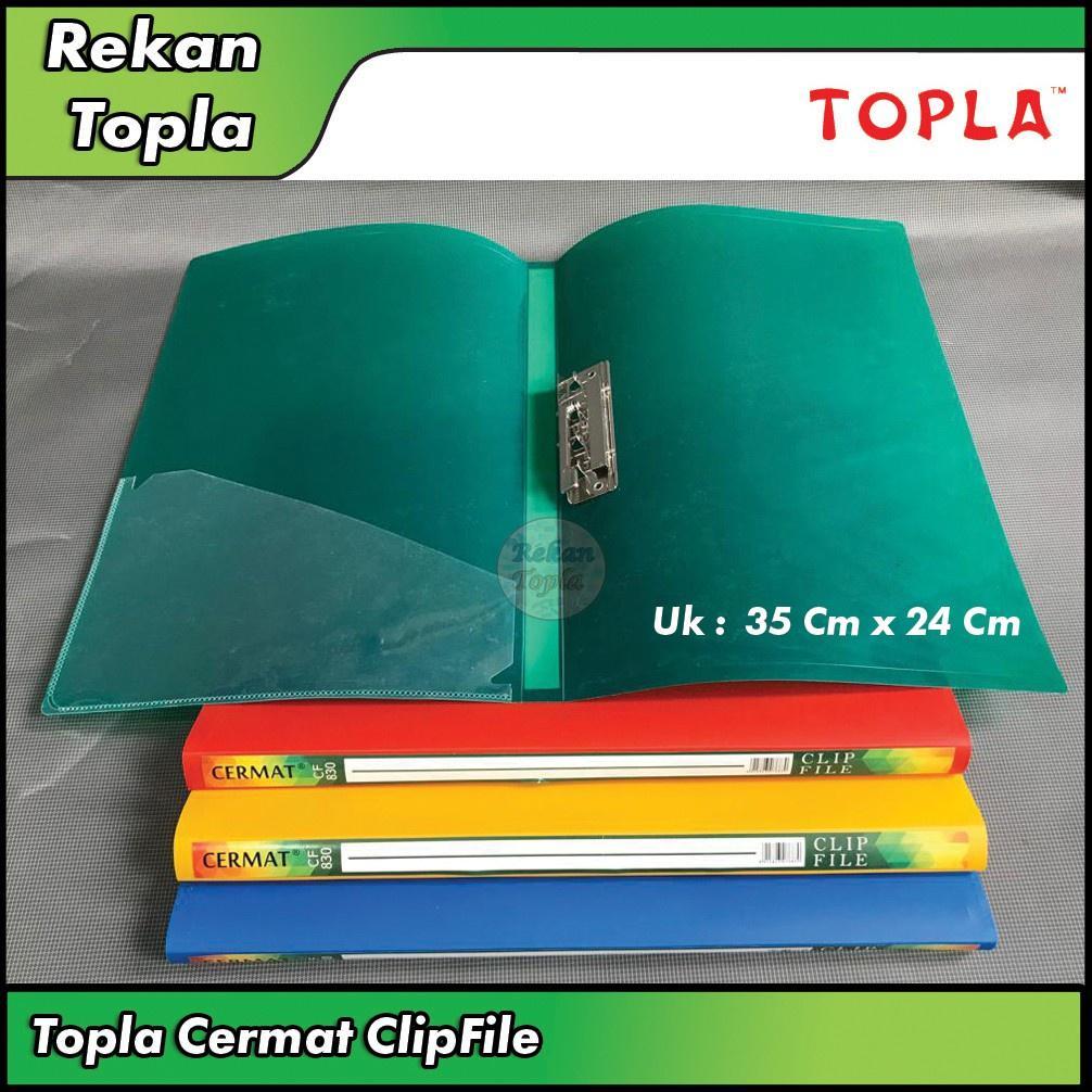 (Cod) Map Jepit / Clip File Merek Cermat Folio / Map Clip / Map File Klip / Map Klip Besi