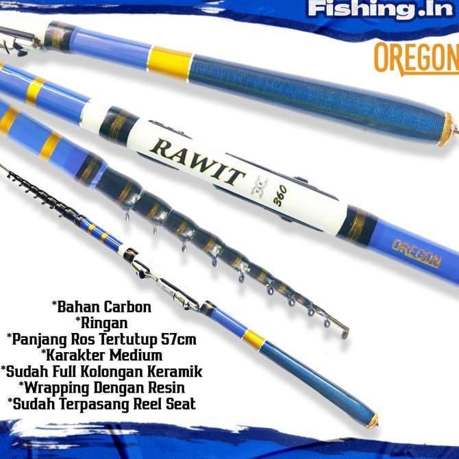 Joran Tegek Set Lengkap Kolong Ruas Pendek Oregon Rawit