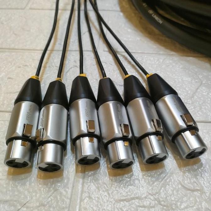 Kabel Snake Isi 6/Kabel Snake 6Ch Xlr Male-Female Lengkap 15M