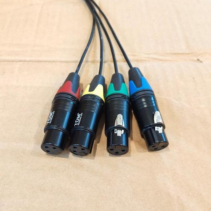Snake Kabel 4Ch Tum Original + Jack Male Female Panjang 5 Meter