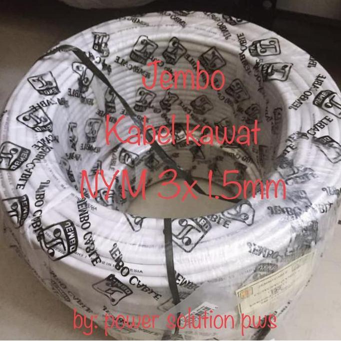Kabel Kawat NYM 3x1.5mm Jembo Cable NYM 3x 1.5mm