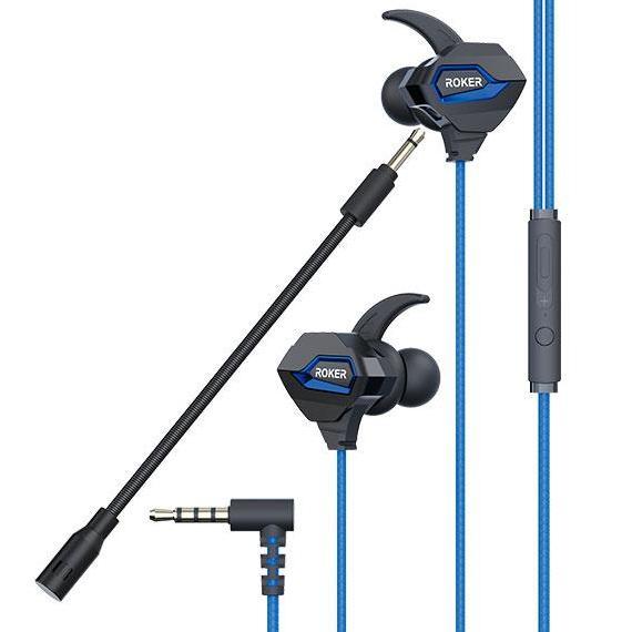 Earphone / Headset Gaming Roker AK47 Extra Loud Bass laptop microphone Earphones Headphones