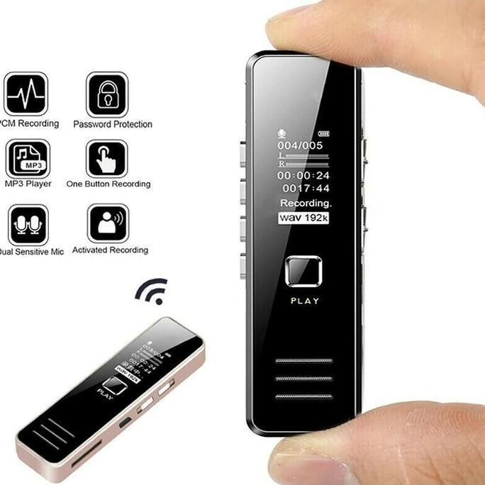 TERBARU - Perekam Suara Audio Digital Mini Voice Recorder 32GB Alat perekam mini