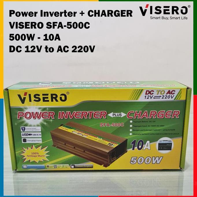 TERMURAH - Inverter charger visero 500w sfa-500c solar surya