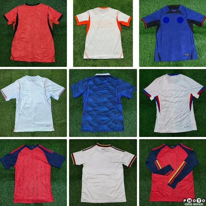 MUVAC PLAYER ISSUE BELANDA PRANCIS SPANYOL HOME AWAY JERSEY BAJU BOLA PIALA EROPA DUNIA 2022 2024 20