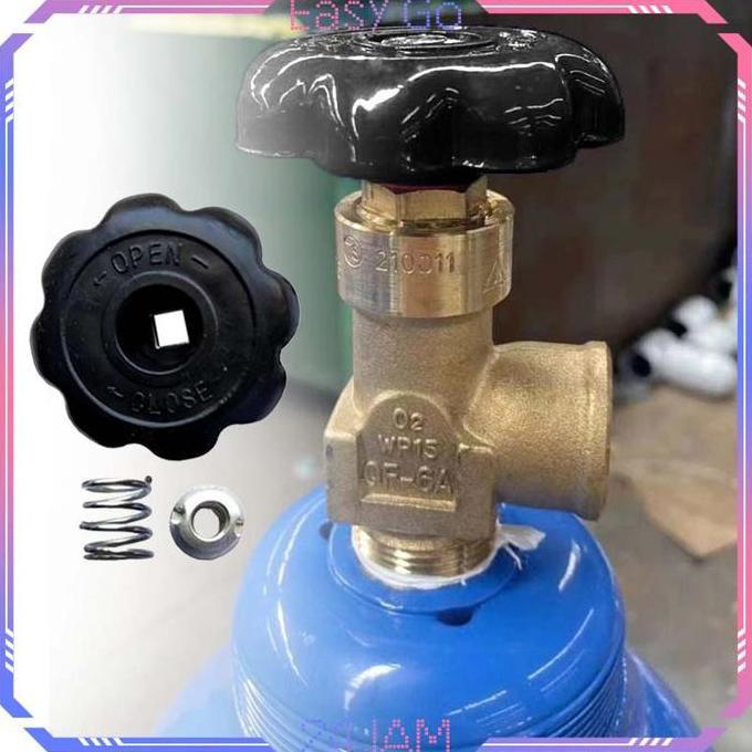 QYUISHOP Puteran Oksigen Kran Valve Oksigen Handwil Oksigen 8*8mm Valve CO2 Untuk Gas Medis Valve Ni