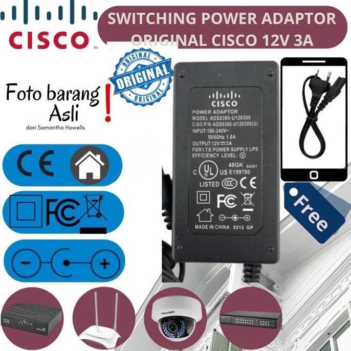 IDHIAYI CISCO Switching power adaptor original modem router access poin CCTV DVR 12V 3A