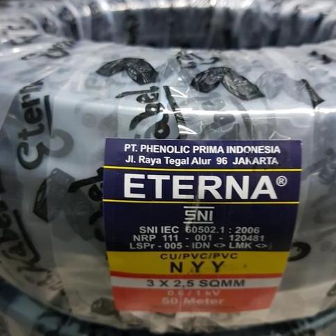 ETERNA NYY KABEL TEMBAGA 3X2.5 50M