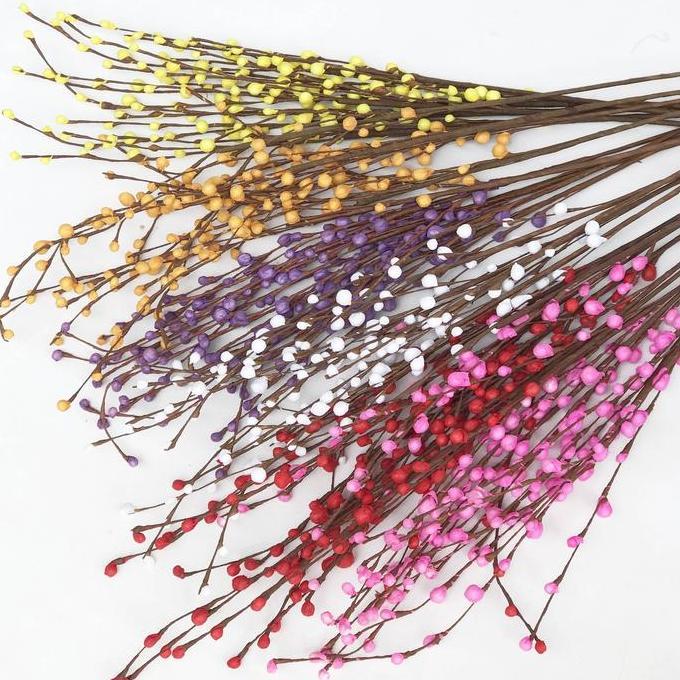 ~~~] Bunga Artificial Ranting Willow Foam Dried Willow Ranting Hijau Dekorasi Imlek CNY