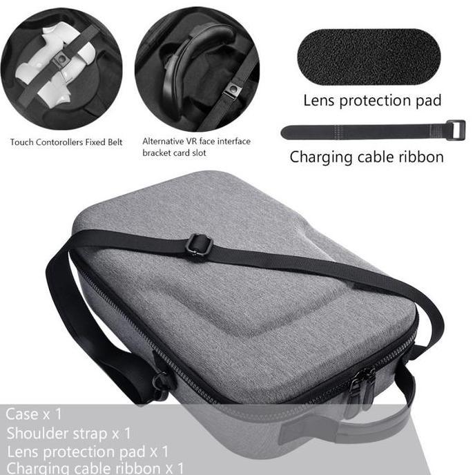 Tas Penyimpanan VR Quest 2 Carrying Case Shoulder Bag Protective for VR Quest 2