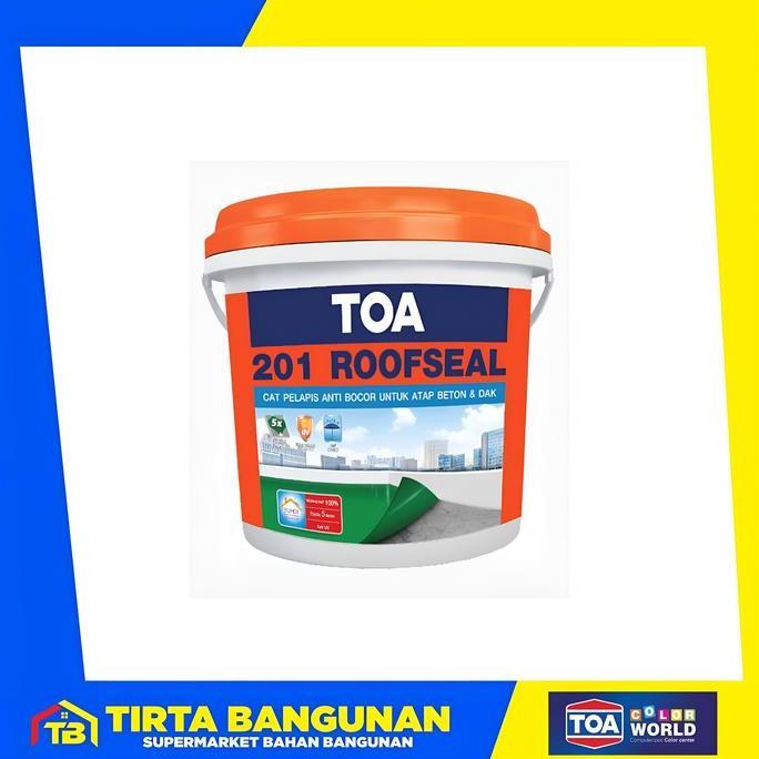 Ready !!! TOA ROOFSEAL 201/ CAT WATERPROOFING 4 KG Fiber Paint