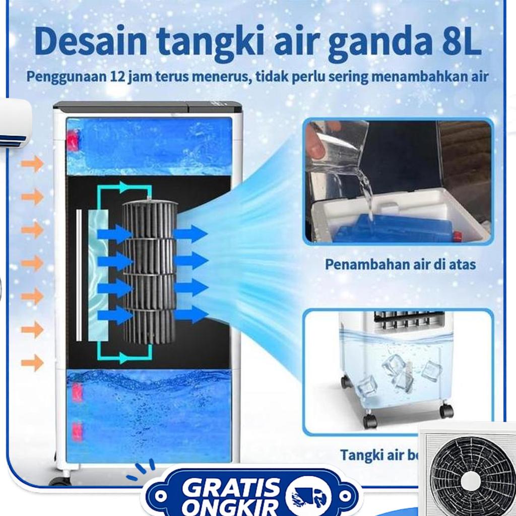 Dl Kipas Pendinginterlaristerbaru/Air Cooler Ac Mini Kipas Pendingin Ruangan Portable Kabel Remote