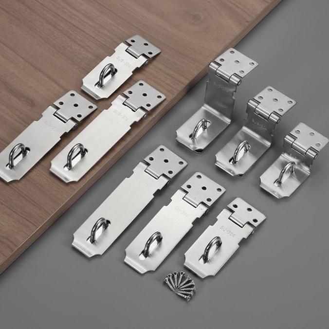 HOT4 Inch/5 Inch Overpal Siku Kecil / Kunci Pintu Overpal SUS 304 Stainless Overval Gembok Plat Siku