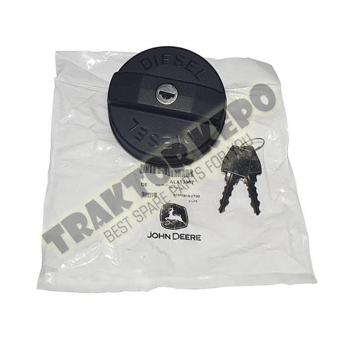 FILLER CAP AL113087 FUEL CAP (TUTUP TENGKI SOLAR) ORIGINAL JOHN DEERE