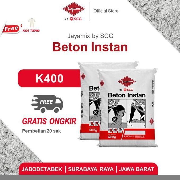 Bestseller- Jayamix by SCG Beton Instan K400 [20 Zak]