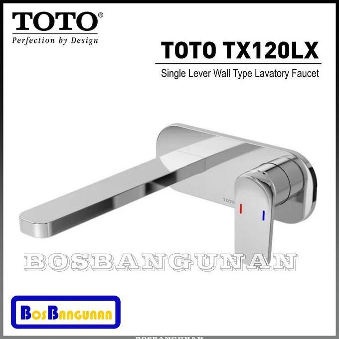 Kran Wastafel TOTO TX120LX (PANAS-DINGIN) / Keran Wastafel Tembok TOTO TX 120 LX / TOTO TX120LX "Ali