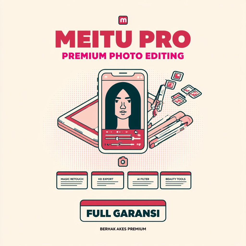 MEITU PRO PREMIUM FULL PACK IOS ANDROID - EDITOR FOTO VIDEO AI FULL UNLOCK RESMI BERGARANSI