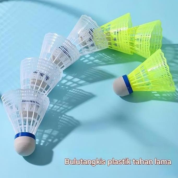 EPTEMU MySport Kok Bulu Tangkis Shuttle Cock Badminton Kuning Bahan Nylon Premium Awet untuk Latihan