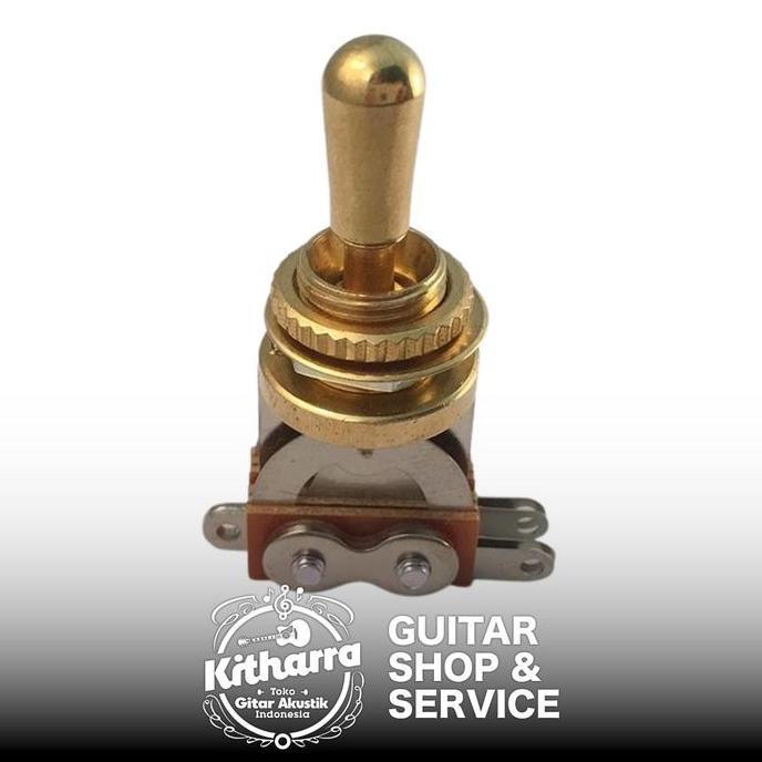 Ready HOSCO TOGGLE SWITCH YM-T20 GOLD KNOB | KNOB LES PAUL | EPIPHONE GIBSON | 3-Way Toggle Switch |