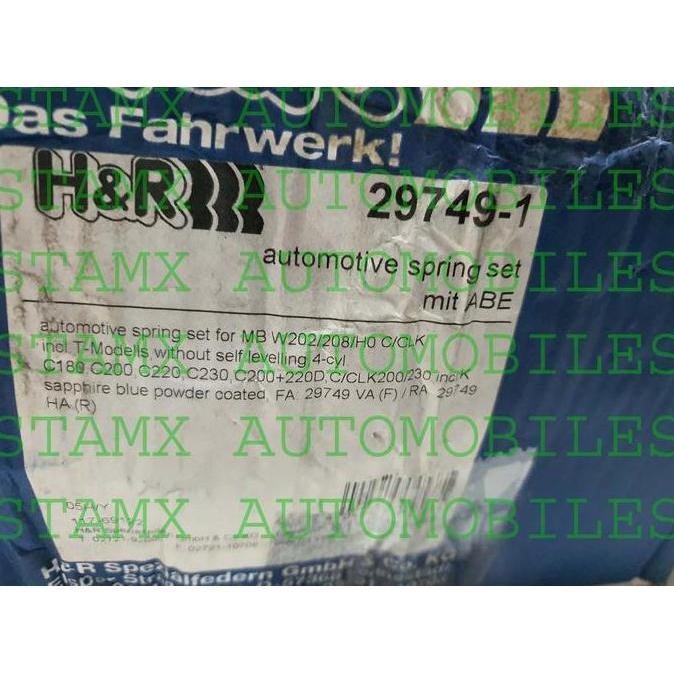 Per Ceper / Lowering Spring ORINAL ASLI merk H&R Germany Mercedes C-Class W202 / CLK W2