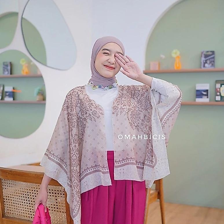 NEW DEALS ZIARA ID - OUTER SCARF KIMONO CROP | OUTER CROP KIMONO BATWING