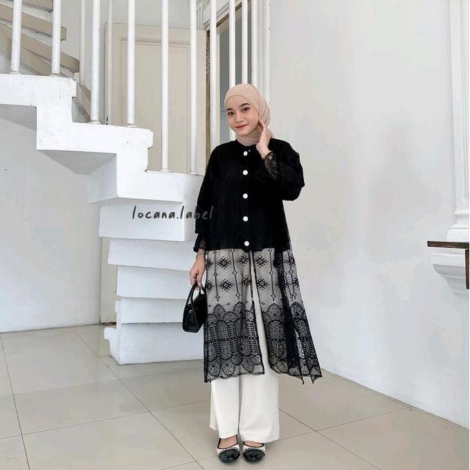 [CUCI GUDANG] ALUNA LACEY TUNIC (ORIGINAL LABEL LOCANA)