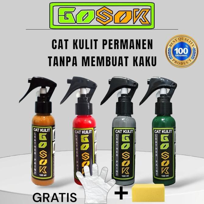 DV51 - Cat Kulit Sepatu Repaint Canvas Cat jaket kulit tas Gosok Leather Paint Acrylic Rubber CatMid