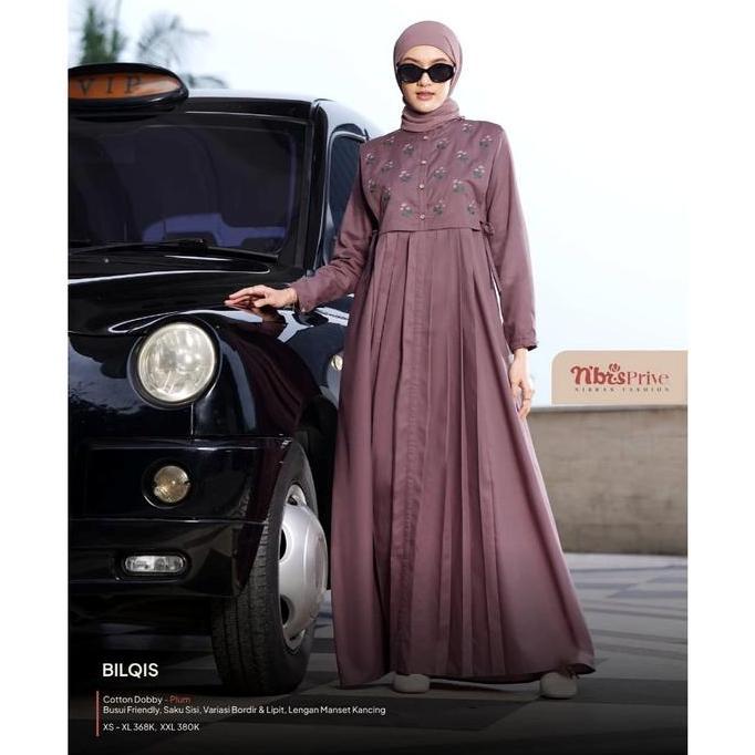 [CUCI GUDANG] NIBRAS | GAMIS BILQIS GAMIS WARNA PLUM GAMIS REMAJA GAMIS IBU GAMIS HARIAN GAMIS KONDA