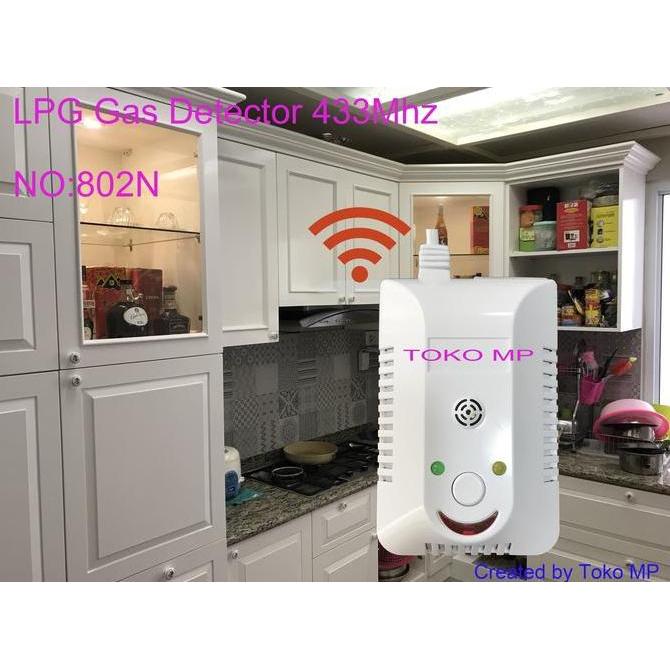 GAS ALARM ALARM DETEKSI KEBOCORAN GAS LPG/LPG GAS DETECTOR 802N-12V Diskon
