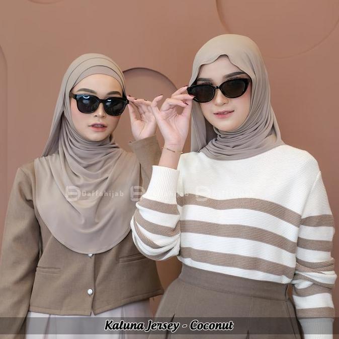 Fullout- Pashmina Instan Kaluna Jersey - Katun Bamboo By Daffahijab