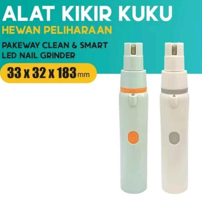 BJ PAKEWAY Clean & Smart Pet LED Nail Grinder - kikir pengasah kuku anjing kucing