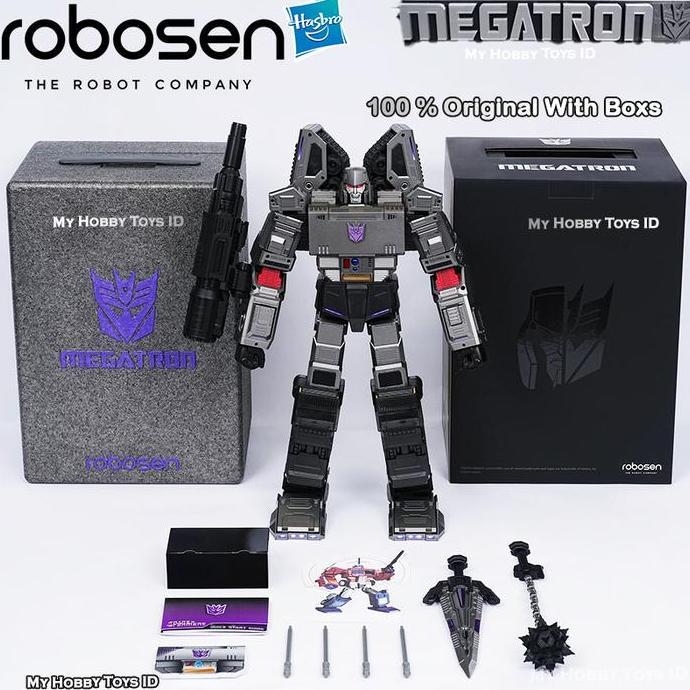 Original Robosen Transformers Premium Robot Megatron Auto-Transform Tank Musuh Optimus Prime Hasbro