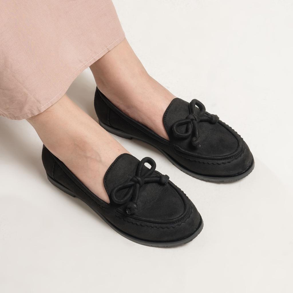 Dianable - Vishka Black Loafers Sepatu Wanita