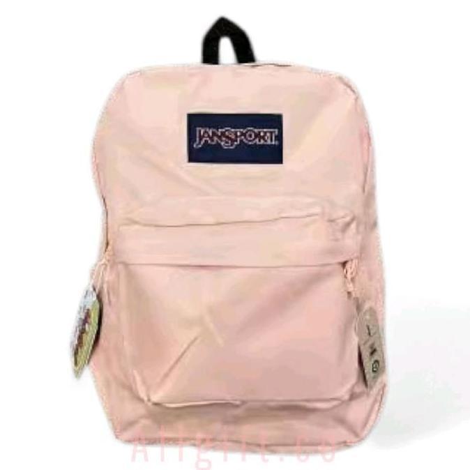 DISKON SPESIAL - Tas JS Pink Polos Backpack Jansport Import Ransel Punggung dengan Tempat Laptop 14 
