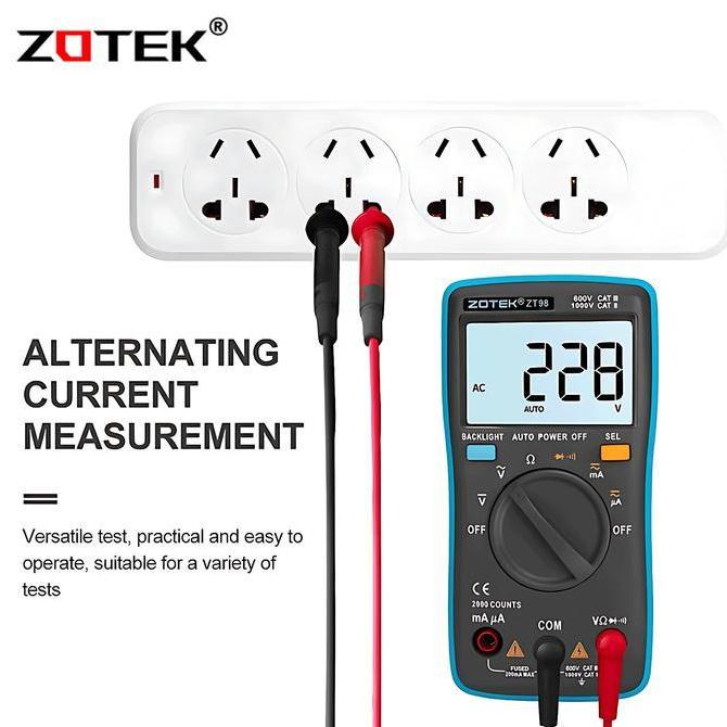 DEAL TERBAIK - AVOMETER DIGITAL ZOTEK ZT98 / MULTITESTER DIGITAL ZT98ORIGINAL