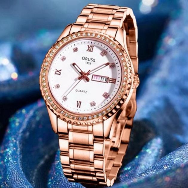 ( COD) Jam Tangan Wanita Original ORUSS Anti Air Import Mewah Korea