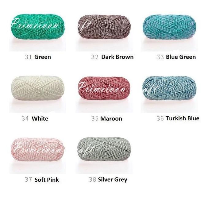 Sora- Benang Rajut Katun Semprot Wol /Benang Rajut Stonewashed Sw1