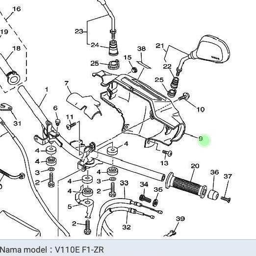 Batok Lampu Speedo Bagian Belakang Vega R Lama F1Zr F1 Zr Ori Yamaha