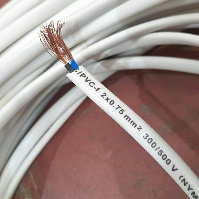Promo Kabel Listrik Serabut 2X0, 75 Sni Lotus Nymhy / Kabel Pipih Gepeng Cod