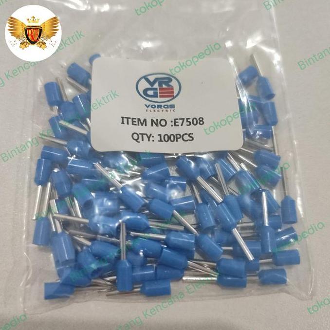 Promo Ferrules E7508 0.75Mm Insulated Skun Kabel Tusuk E-7508 Ferrules Cable Cod
