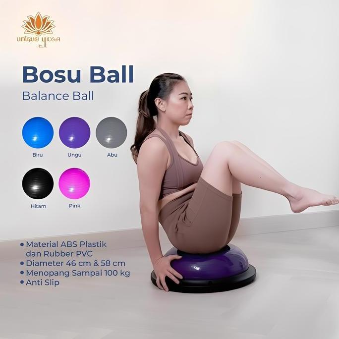 DISKON SPESIAL - Bosu Balance Ball/Bosu Ball Yoga Gym Ball Balance Step Trainer Fitness