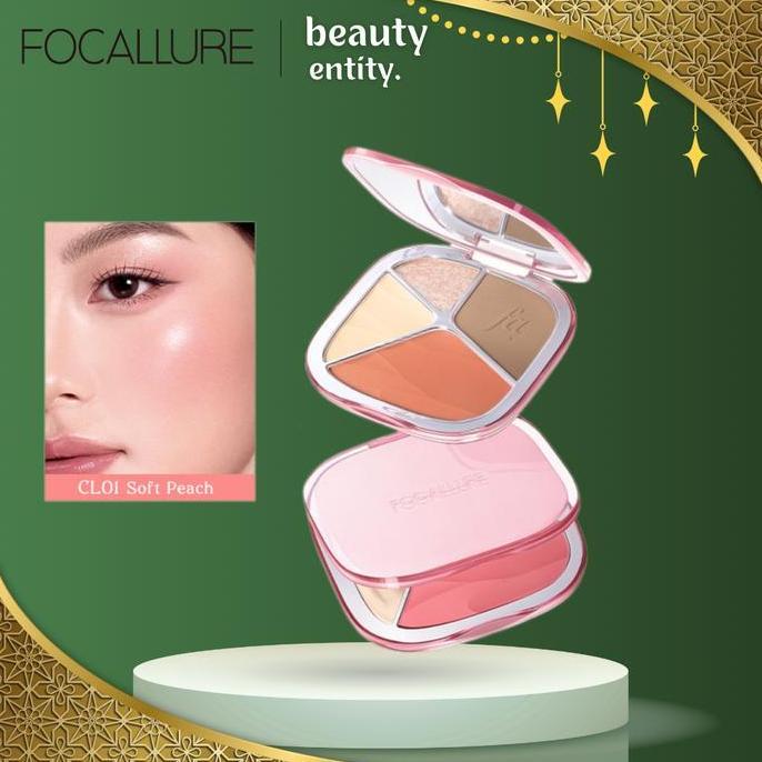 yevasenaru3 - focallure prism multi glow palette face palette highlighter contour blush | multi-use 