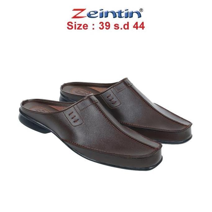 Zeintin - Sandal Sepatu Bustong Selop Pria Tutong Pria Kulit Sintetis RD TP