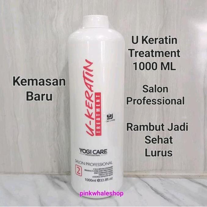 1000ml Keratin Pelurusan Rambut U Keratin Treatment Salon Profesional