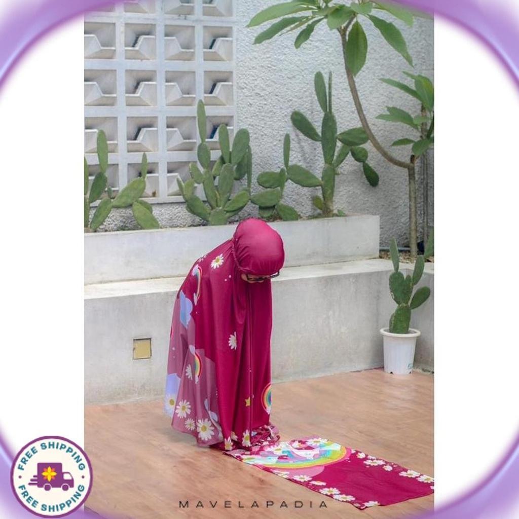 Diskon Lebaran Mukenah Anak Karakter Unicorn / Mukenah Anak / Mukena Anak Lucu / Mukenah Anak Sd / M